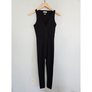Babaton Size XXS Black Seamus Jumpsuit Sleeveless Aritzia Top Pants Bottom